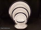 Royal Worcester Mountbatten Cobalt Platinum Twelve 5 Pc Place Settings
