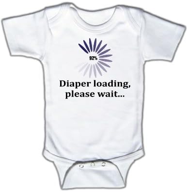 Diaper loading, please wait... [petals] - Funny Baby Bodysuit, 3-6 Mo