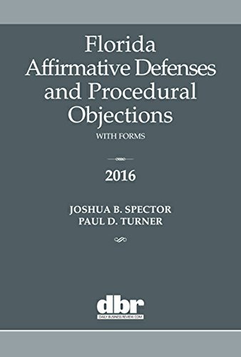 Florida Affirmative Defenses and Procedural Objections 2016