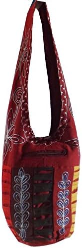 Nepal Style Shoulder Bag Hippie Cotton Bohemian Tote Beach Carry-on Purses By Audrey Slavich