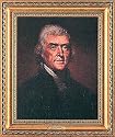 Thomas Jefferson By Peale, Rembrandt 1778-1860, Reproduction on Canvas