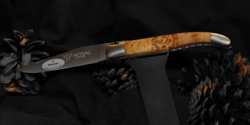 Laguiole en Aubrac, Double Platines, Brosse / Juniper Wood, Handmade in France