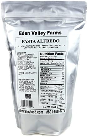 Eden Valley Farms - Pasta Alfredo - Emergency Food Storage - 25 Year Shelf Life