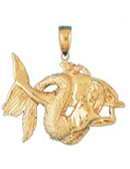 CleverEves 14K Gold Pendant Mermaid 9.8 - Gram(s)