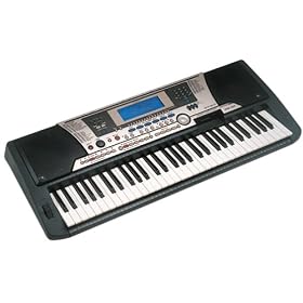 Yamaha PSR-550AD 61-Note Touch-Sensitive Portable Electronic Keyboard with AC Adapter