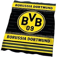 BVB / Borussia Dortmund Fleecedecke 'Streifenmikado'