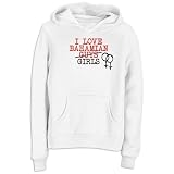 Sweatshirt Woman White  I Love Bahamian Girls  Bahamas Country