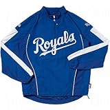 Majestic MLB Cool Base Gamer Pullover Jackets - Kansas City Royals