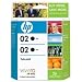 HP 02 Black Twin Pack Ink Cartridge with Vivera Ink