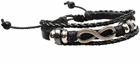 CSG Unlimited Punk Rock Breaks Rope Pu Leather Bracelet