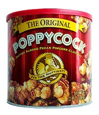 Poppycock Original Red 12 Canisters by Lincoln Snacks