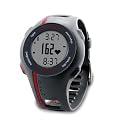 Garmin Herren GPS Sportuhr Forerunner 110 HR - Herren, GPS Trainingscomputer inkl. Brustgurt, schwarz/ rot