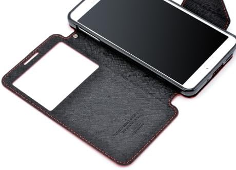 Roar- Super Slim PU Leather/ Diary Wallet View Case for LG G Pro Lite D686, Sky Blue/Navy