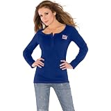 Touch by Alyssa Milano New York Giants Women's Sideline Henley Top 4 XLARGE