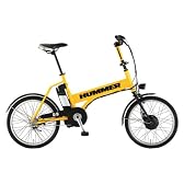 HUMMER(ハマー) アルミ製20インチシマノ内装3段電動アシスト自転車 HUMMER AL-ASSIST203 イエロー