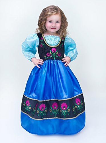 Little Adventures Scandinavian Princess Halloween + Doll Costume + Bow Bundle - L