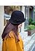 Bienvenu Women's Wide Brim Wool Ribbon Band Floppy Hat