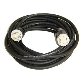 GenTran RJB10350 50-Foot 30 Amp Power Cord for up to 3,750-Watt Generators by GenTran