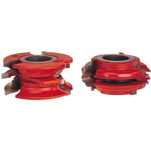 Freud UP270 Bead Profile Interior Door Rail And Stile Shaper Cutter Set, 1-1 4 Bore by Freud