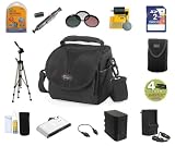 JVC GZ-HD7 Accessory Kit (Includes 4 Year Extended Warranty, Lowepro Carrying Case and Memory Wallet, High Capacity Battery and Charger, SD Memory Card and Multi-card Reader, 57in Tripod, 3-Piece Filter Kit, Universal Screen Protectors, Lens Cleaning Kit, and LCD Cleaning Kit with Microfiber Cloth)