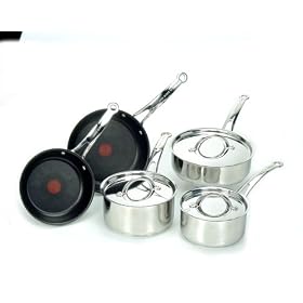 Tefal Jamie Oliver 5 Piece Stainless Steel Pan Set