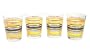 Fiesta Multi-Stripe 41 15-Ounce Double Old Fasioned Glasses, Set of 4
