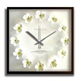 《掛時計》Plumeria Clock White（プルメリアクロック/ホワイト）の画像