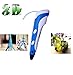 3D Arts /Crafts Drawing 3D Printing,Yuanj® 3D Stereoscopic Printing Drawing Pen + 3 rolls colourful filament BLUE