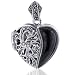 Sterling Silver Heart Shape Marcasite Pendant