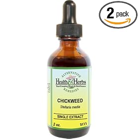 Alternative Health & Herbs Remedies Chickweed, 1-Ounce Bottle (Pack of 2)