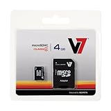 V7 4GB Micro SD Memory Card with SD Adapter