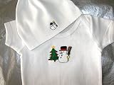 Holiday Snowman Onesie & Cap