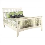 Mission White Full Slat Bed