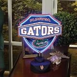 FLORIDA GATORS Team Logo NEON SHIELD TABLE LAMP (13.5 Tall & 11.5 Wide)