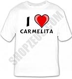 I Love Carmelita T-shirt Large White