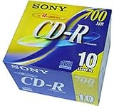 ソニー 10枚組CD-Rメディア80分 700MB ノンプリンタブル 10CDQ80DN2