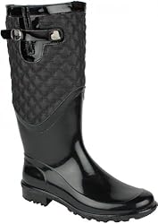 San Bernardo Gummistiefel Regenstiefel für Damen schwarz, Größe:37;Farbe:Schwarz