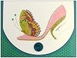 Head Over Heels Sticky Notes Butterfly Purse Pad with Mirror
