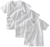 Gerber Unisex-Baby Newborn 3 Pack Short Sleeve Side Snap Shirt