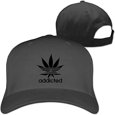 Addicted White Leaf 420 Weed Day Baseball Caps
