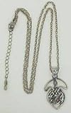 Pewter Celtic Knotwork Mother & Child Pendant Necklace