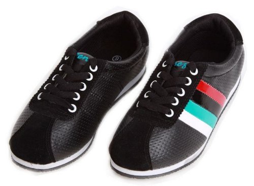 RENEEZE W9181 Womens Lace-Up Fashion Sneaker - Black