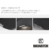 ダメージキャスケットBIGWATCH ブラック CA-01 【大きいサイズ】【帽子】【ダメージ】【ルーズ】【ニット帽】