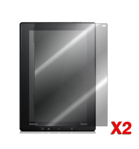 BSC(TM) Invisible Screen Protector Film for Lenovo ThinkPad Tablet: Anti-glare, Anti-fingerprint (2-Pack)