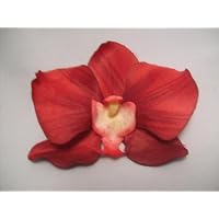 NEW Red Orchid Hair Flower Clip, Limited.