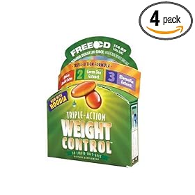 Applied Nutrition Triple Action Weight Control, 30-Count Container (Pack of 4)