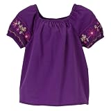 Toddler Girls' Cherokee Mexicali Woven Top - Purple