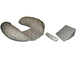 The CozyMe Pillow Retro, Nursing And Infant Development Pillow, Retro Squares
