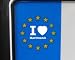 Produkt-Bild: 4 Aufkleber - WEI&szlig; - I love Hartmann - Nummernschild, Spiegel, Handy Sticker
