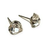 Crystal Heart Swarovski Austrian Crystal Stud Earrings, 8mm